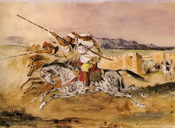  fan - arab fantasia 1832 Eugene Delacroix